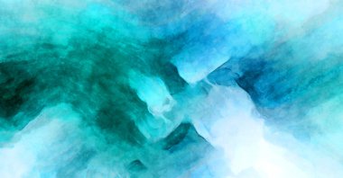 Soyut suluboya sanat eserleri. Fırça boyalı dijital resim. Renkli yaratıcı suluboya çizimi.