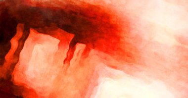 Soyut suluboya sanat eserleri. Fırça boyalı dijital resim. Renkli yaratıcı suluboya çizimi.