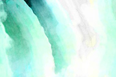 Soyut suluboya sanat eserleri. Fırça boyalı dijital resim. Renkli yaratıcı suluboya çizimi.