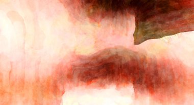 Soyut suluboya sanat eserleri. Fırça boyalı dijital resim. Renkli yaratıcı suluboya çizimi.