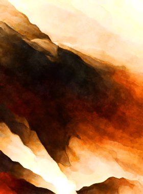 Soyut suluboya sanat eserleri. Fırça boyalı dijital resim. Renkli yaratıcı suluboya çizimi.