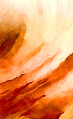 Soyut suluboya sanat eserleri. Fırça boyalı dijital resim. Renkli yaratıcı suluboya çizimi.