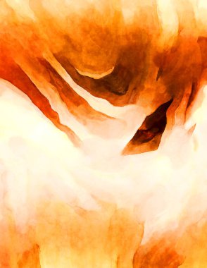 Soyut suluboya sanat eserleri. Fırça boyalı dijital resim. Renkli yaratıcı suluboya çizimi.