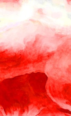 Soyut suluboya sanat eserleri. Fırça boyalı dijital resim. Renkli yaratıcı suluboya çizimi.