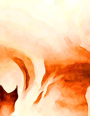 Soyut suluboya sanat eserleri. Fırça boyalı dijital resim. Renkli yaratıcı suluboya çizimi.