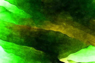 Soyut suluboya sanat eserleri. Fırça boyalı dijital resim. Renkli yaratıcı suluboya çizimi.