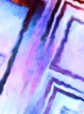 Soyut suluboya sanat eserleri. Fırça boyalı dijital resim. Renkli yaratıcı suluboya çizimi.