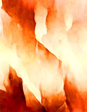 Soyut suluboya sanat eserleri. Fırça boyalı dijital resim. Renkli yaratıcı suluboya çizimi.