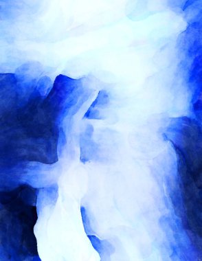 Soyut suluboya sanat eserleri. Fırça boyalı dijital resim. Renkli yaratıcı suluboya çizimi.