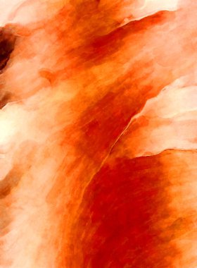 Soyut suluboya sanat eserleri. Fırça boyalı dijital resim. Renkli yaratıcı suluboya çizimi.