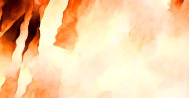 Soyut suluboya sanat eserleri. Fırça boyalı dijital resim. Renkli yaratıcı suluboya çizimi.