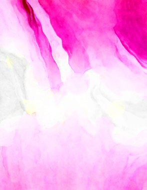 Soyut suluboya sanat eserleri. Fırça boyalı dijital resim. Renkli yaratıcı suluboya çizimi.