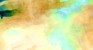 Soyut suluboya sanat eserleri. Fırça boyalı dijital resim. Renkli yaratıcı suluboya çizimi.