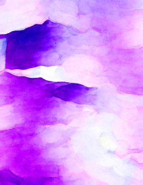 Soyut suluboya sanat eserleri. Fırça boyalı dijital resim. Renkli yaratıcı suluboya çizimi.