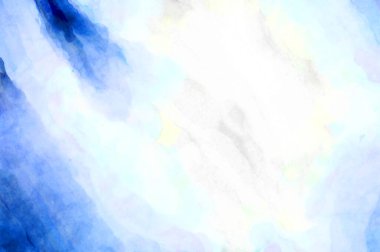 Soyut suluboya sanat eserleri. Fırça boyalı dijital resim. Renkli yaratıcı suluboya çizimi.