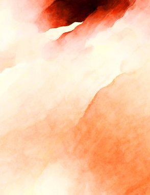 Soyut suluboya sanat eserleri. Fırça boyalı dijital resim. Renkli yaratıcı suluboya çizimi.