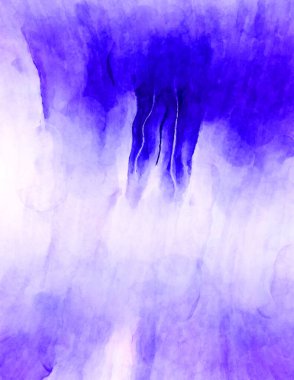 Soyut suluboya sanat eserleri. Fırça boyalı dijital resim. Renkli yaratıcı suluboya çizimi.