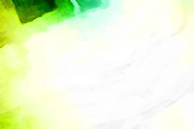 Soyut suluboya sanat eserleri. Fırça boyalı dijital resim. Renkli yaratıcı suluboya çizimi.