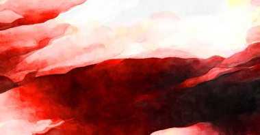 Soyut suluboya sanat eserleri. Fırça boyalı dijital resim. Renkli yaratıcı suluboya çizimi.