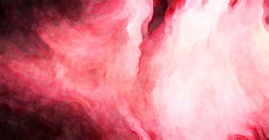 Soyut suluboya sanat eserleri. Fırça boyalı dijital resim. Renkli yaratıcı suluboya çizimi.