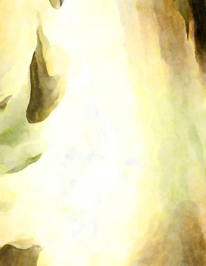 Soyut suluboya sanat eserleri. Fırça boyalı dijital resim. Renkli yaratıcı suluboya çizimi.