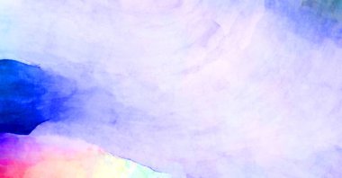 Soyut suluboya sanat eserleri. Fırça boyalı dijital resim. Renkli yaratıcı suluboya çizimi.