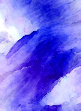 Soyut suluboya sanat eserleri. Fırça boyalı dijital resim. Renkli yaratıcı suluboya çizimi.