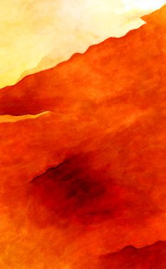 Soyut suluboya sanat eserleri. Fırça boyalı dijital resim. Renkli yaratıcı suluboya çizimi.