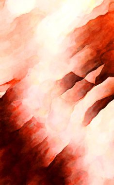 Soyut suluboya sanat eserleri. Fırça boyalı dijital resim. Renkli yaratıcı suluboya çizimi.