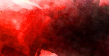 Soyut suluboya sanat eserleri. Fırça boyalı dijital resim. Renkli yaratıcı suluboya çizimi.