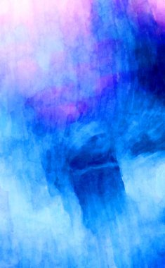 Soyut suluboya sanat eserleri. Fırça boyalı dijital resim. Renkli yaratıcı suluboya çizimi.