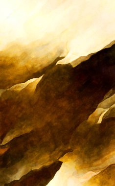 Soyut suluboya sanat eserleri. Fırça boyalı dijital resim. Renkli yaratıcı suluboya çizimi.