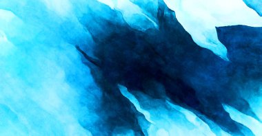 Soyut suluboya sanat eserleri. Fırça boyalı dijital resim. Renkli yaratıcı suluboya çizimi.