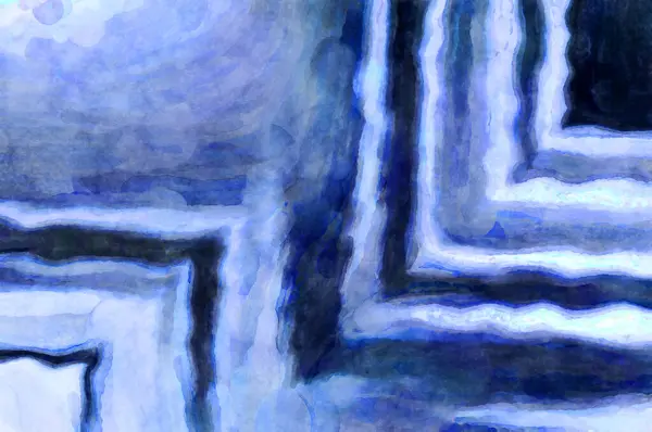 Expressief Abstract Aquarel Kunstwerk Borstel Geschilderd Digitale Kunst Schilderen Kleurrijke — Stockfoto