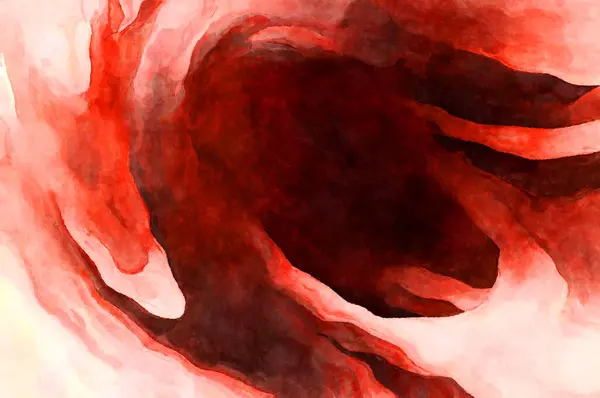 Soyut suluboya sanat eserleri. Fırça boyalı dijital resim. Renkli yaratıcı suluboya çizimi.