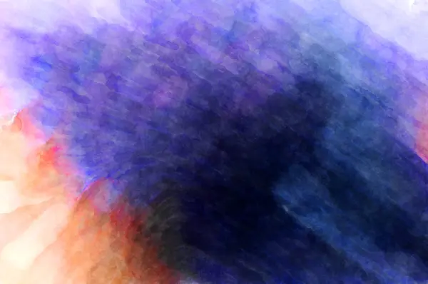 Acuarela Abstracta Expresiva Pincel Pintado Pintura Arte Digital Colorida Acuarela — Foto de Stock