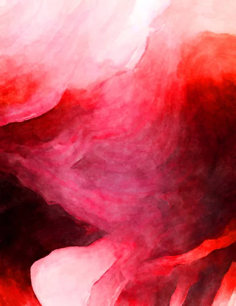 Soyut suluboya sanat eserleri. Fırça boyalı dijital resim. Renkli yaratıcı suluboya çizimi.