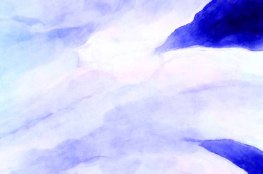 Soyut suluboya sanat eserleri. Fırça boyalı dijital resim. Renkli yaratıcı suluboya çizimi.