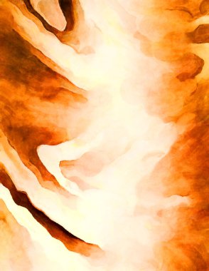 Soyut suluboya sanat eserleri. Fırça boyalı dijital resim. Renkli yaratıcı suluboya çizimi.