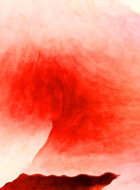 Soyut suluboya sanat eserleri. Fırça boyalı dijital resim. Renkli yaratıcı suluboya çizimi.