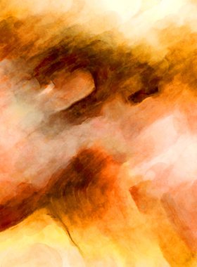 Soyut suluboya sanat eserleri. Fırça boyalı dijital resim. Renkli yaratıcı suluboya çizimi.