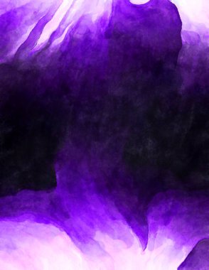 Soyut suluboya sanat eserleri. Fırça boyalı dijital resim. Renkli yaratıcı suluboya çizimi.