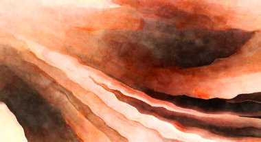 Soyut suluboya sanat eserleri. Fırça boyalı dijital resim. Renkli yaratıcı suluboya çizimi.