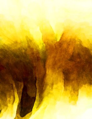 Soyut suluboya sanat eserleri. Fırça boyalı dijital resim. Renkli yaratıcı suluboya çizimi.