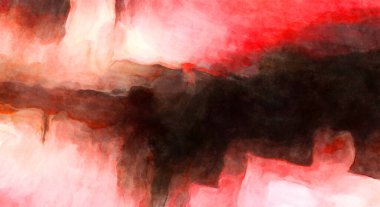 Soyut suluboya sanat eserleri. Fırça boyalı dijital resim. Renkli yaratıcı suluboya çizimi.