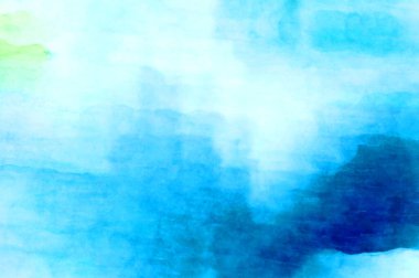 Soyut suluboya sanat eserleri. Fırça boyalı dijital resim. Renkli yaratıcı suluboya çizimi.