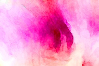 Soyut suluboya sanat eserleri. Fırça boyalı dijital resim. Renkli yaratıcı suluboya çizimi.