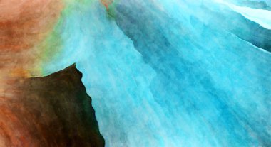 Soyut suluboya sanat eserleri. Fırça boyalı dijital resim. Renkli yaratıcı suluboya çizimi.