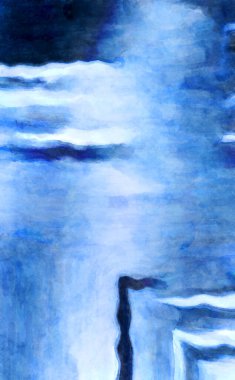 Soyut suluboya sanat eserleri. Fırça boyalı dijital resim. Renkli yaratıcı suluboya çizimi.