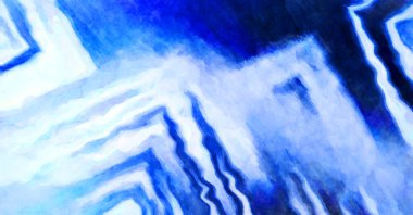 Soyut suluboya sanat eserleri. Fırça boyalı dijital resim. Renkli yaratıcı suluboya çizimi.